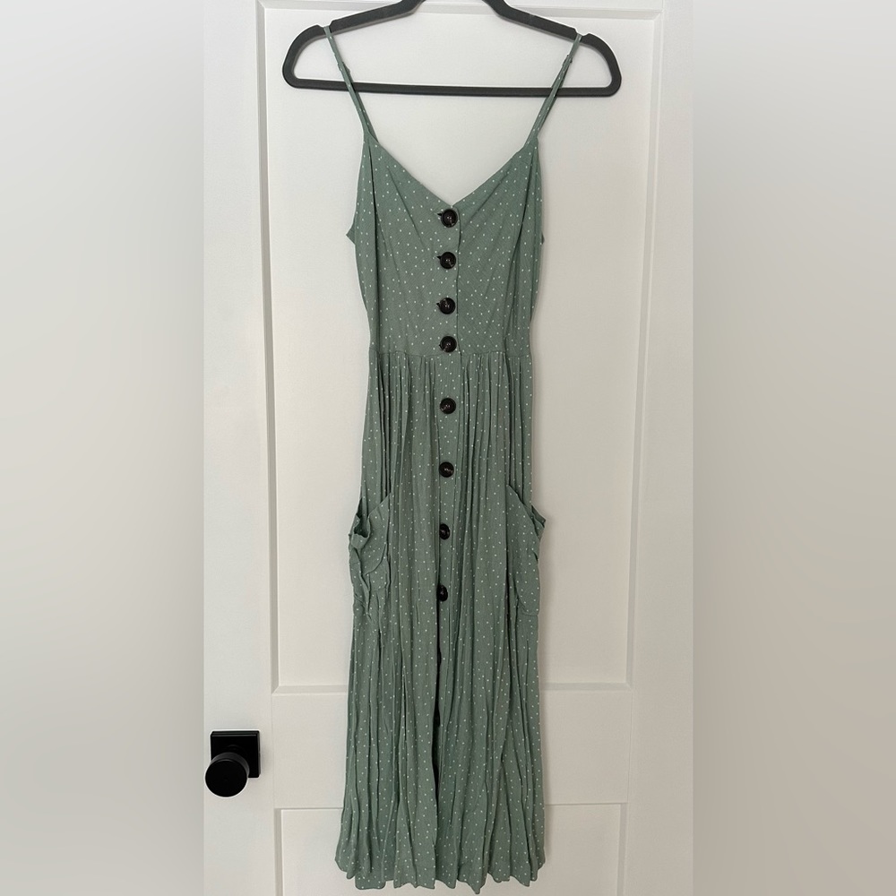 Button Down Dress with Pockets